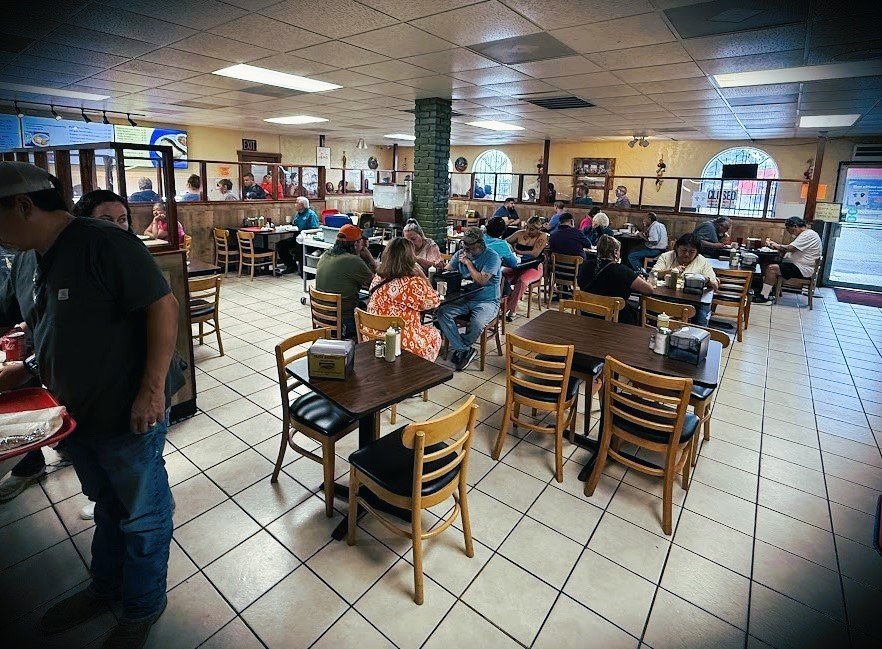 busy cafeteria